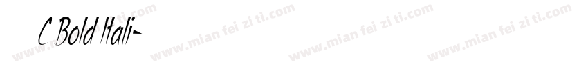 星汉等宽 C Bold Itali字体转换